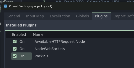 Project Settings -&gt; Plugins